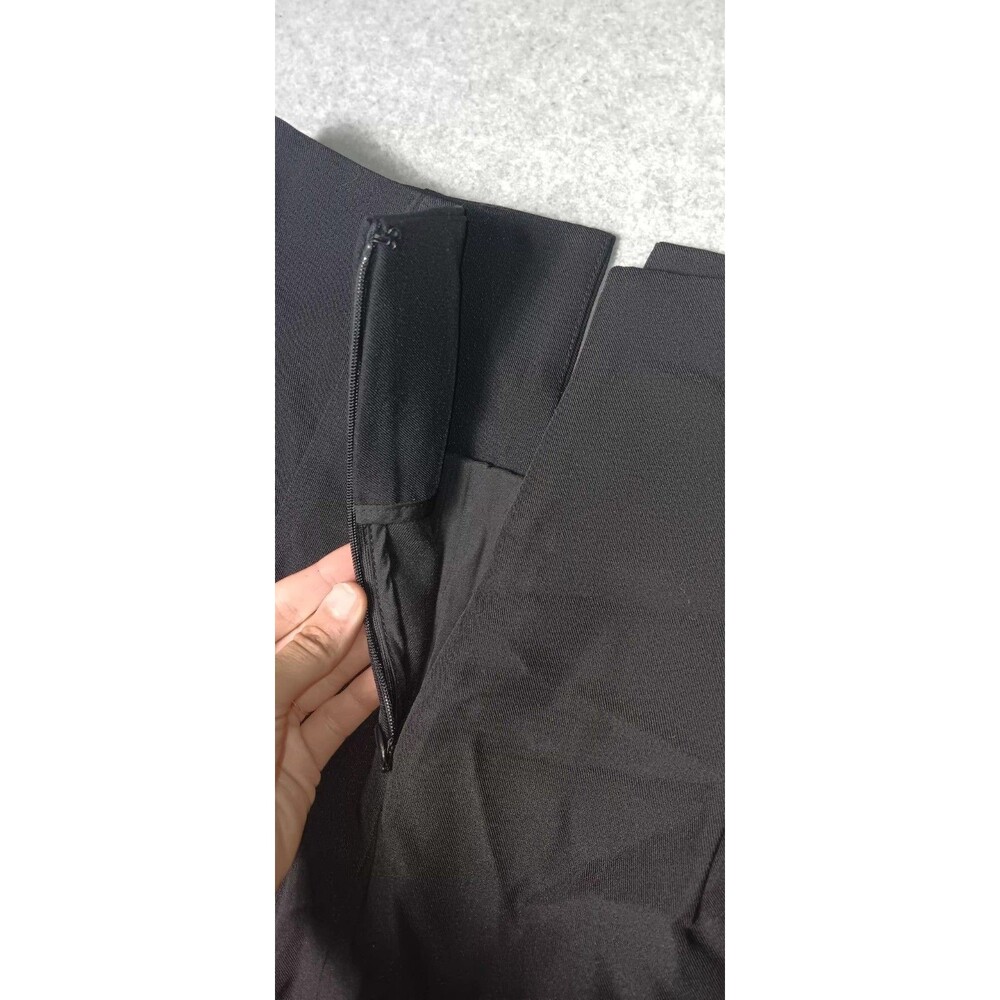 NWT! Commense High Waisted A Line Pleated Midi Skirt S Black Dark Academia Goth - Picture 13 of 14